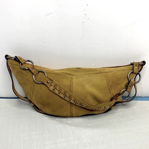 Vintage Yves Saint Laurent Mombasa Calfskin suede Leather Bag - Picture 3 of 13